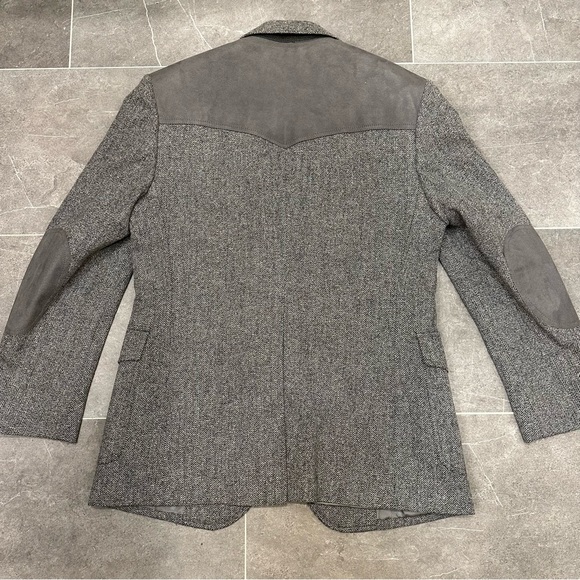 Pendleton gray wool sport coat blazer jacket button up suit formal - Picture 8 of 13